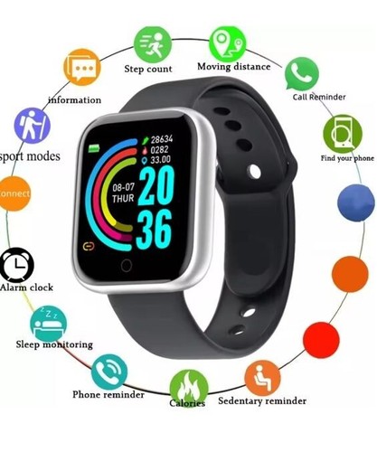 Smartwatch Men Women Wristwatches Smart Watch Message Fitness Monitor Bracelet