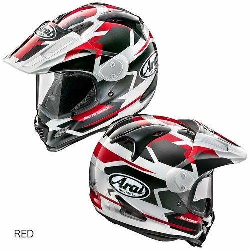 ARAI GENUINE OEM TOUR-CROSS 3 DEPARTURE RED FULL FACE HELMET - Picture 1 of 1