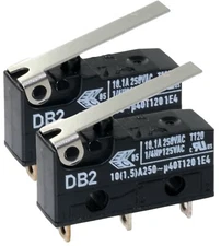 (Pack of 2) Cherry Db2ca1lb Micro Switch Hinge Lever Spdt 10.1a 250v No.59K9990