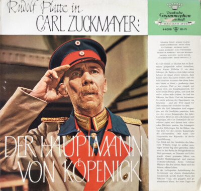LP Carl Zuckmayer Der Hauptmann von Koepenick (Ein Deutsches Märchen) Deutsch