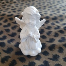 Praying Cherub Angel, Resin Garden Memorial Statue Figurine, 3.54"H x 1.97"W US