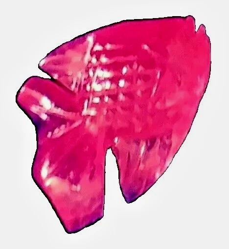 Rubí 7,59 quilates, tallado artístico a mano, tamaño: 17x12 mm, piedra preciosa natural, ¡muy raro! Foto 4 de 4