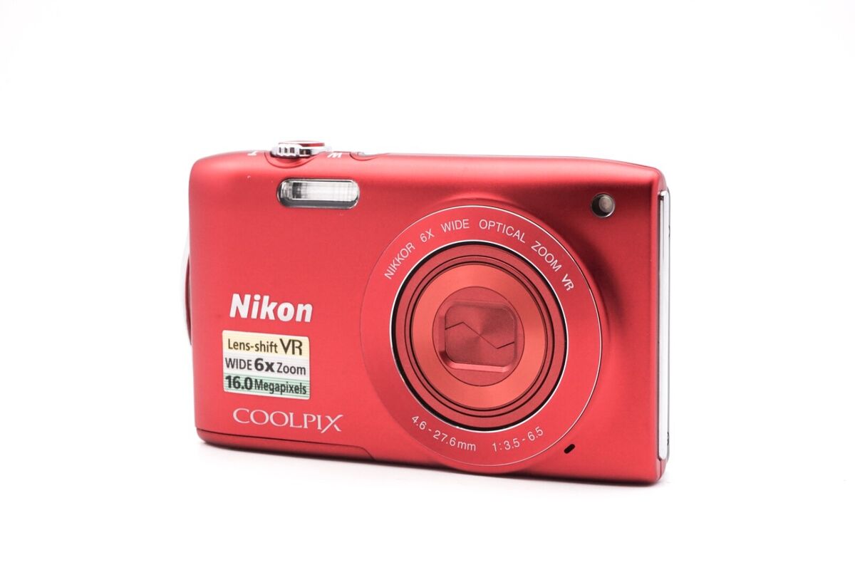 Nikon COOLPIX S3300 RED 6x Zoom 16.0MP Digital Camera NIKKOR
