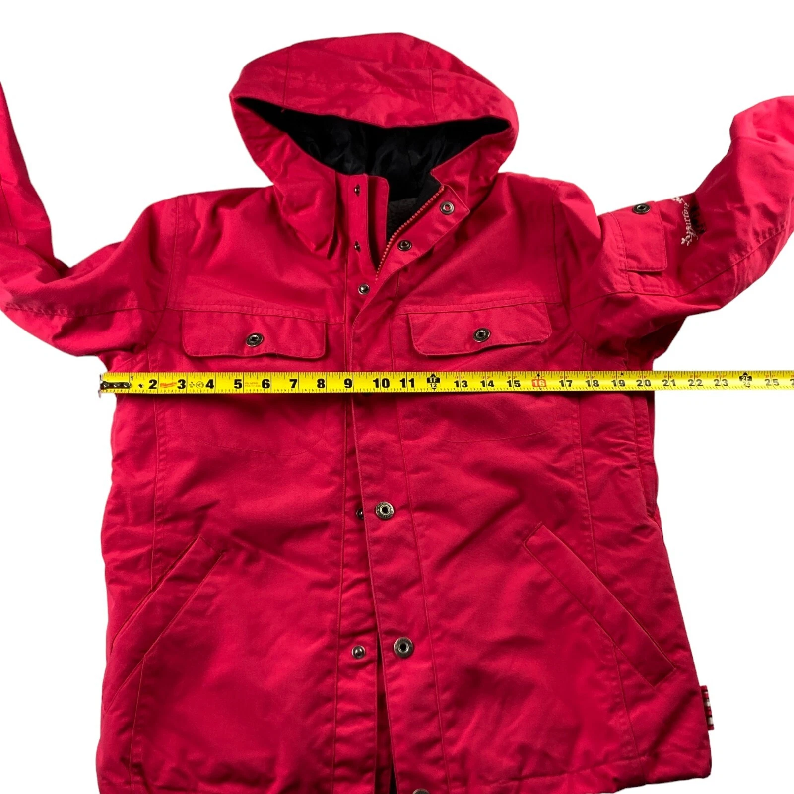 burton sherpa lined hooded ski jacket