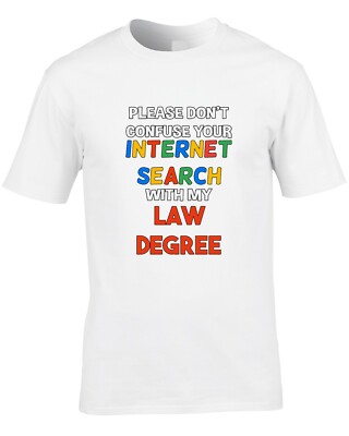 Lustiges Herren T-Shirt Recht cool Internetsuche Experte Witz Geschenk Anwalt Anwalt