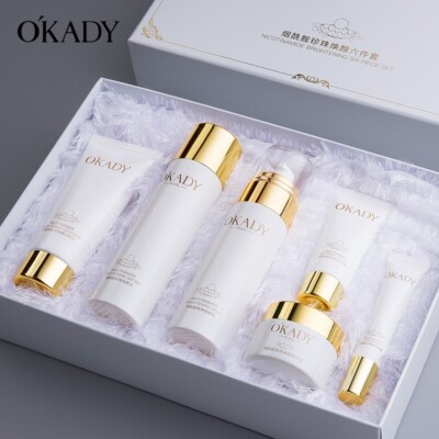 Koreanische Kosmetik Niacinamid Hautpflege Set Aufhellend Bio Perlen und Kollagen