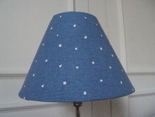 ** HANDMADE LAMPSHADE VANESSA ARBUTHNOTT FABRIC 'DOTTY' CORNFLOWER BLUE**