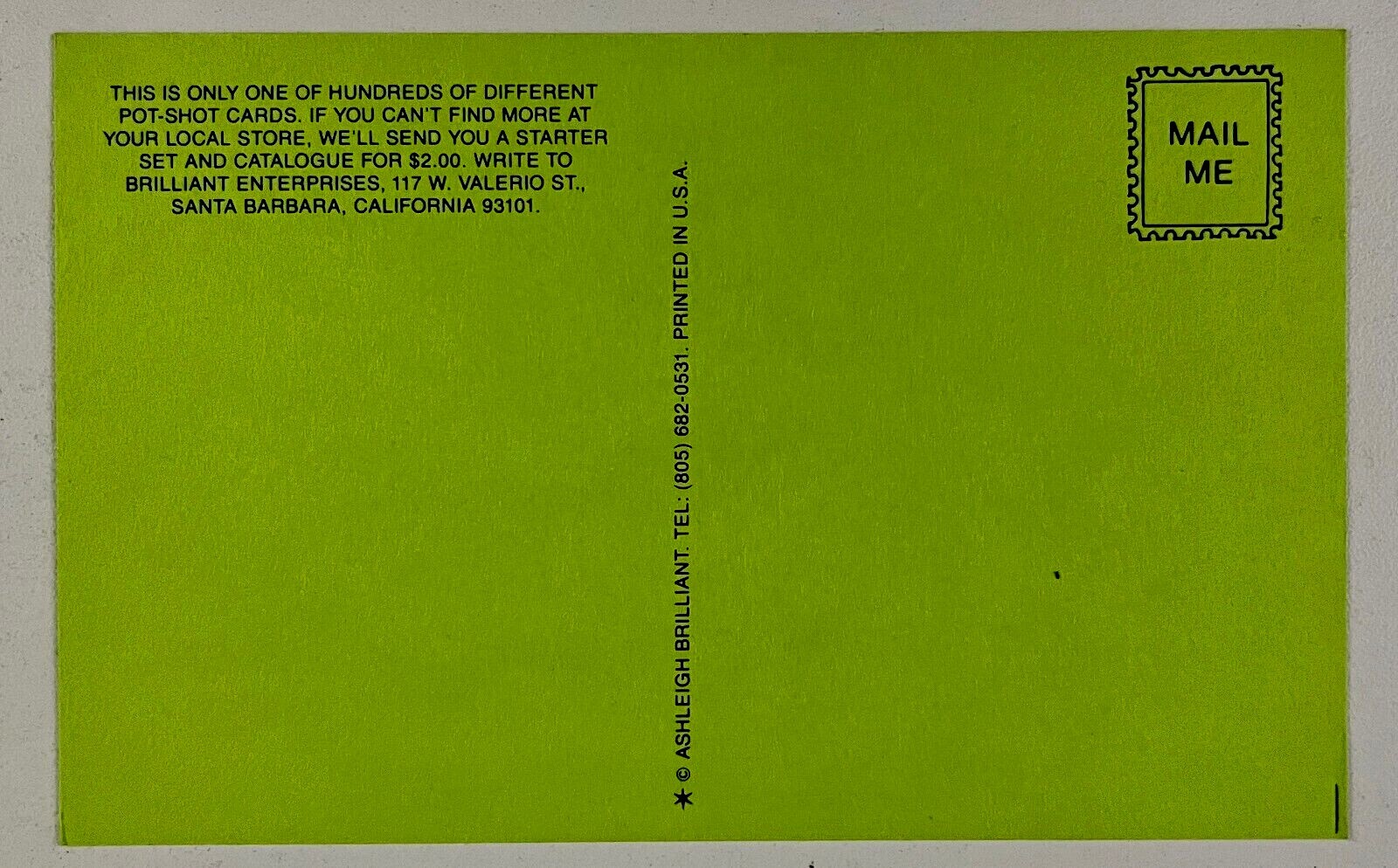 1980s Relax Tension Ashleigh Brilliant Comedy Drawing Vintage Postcard PotShots eBay