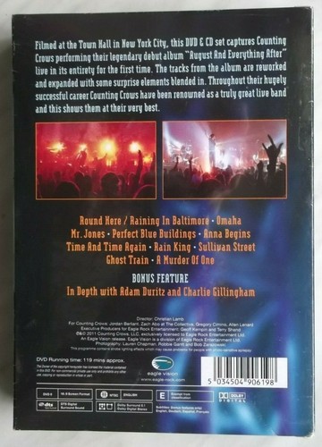 Counting Crows August And Everything After - Live At Town Hall DVD + CD NEU - Bild 2 von 2