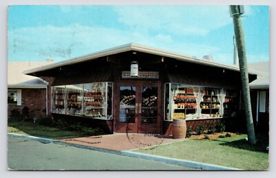 #ad 1960s 70s Bradenton Florida FL Kissin Cuzzins Restaurant Country Store Postcard $7.75