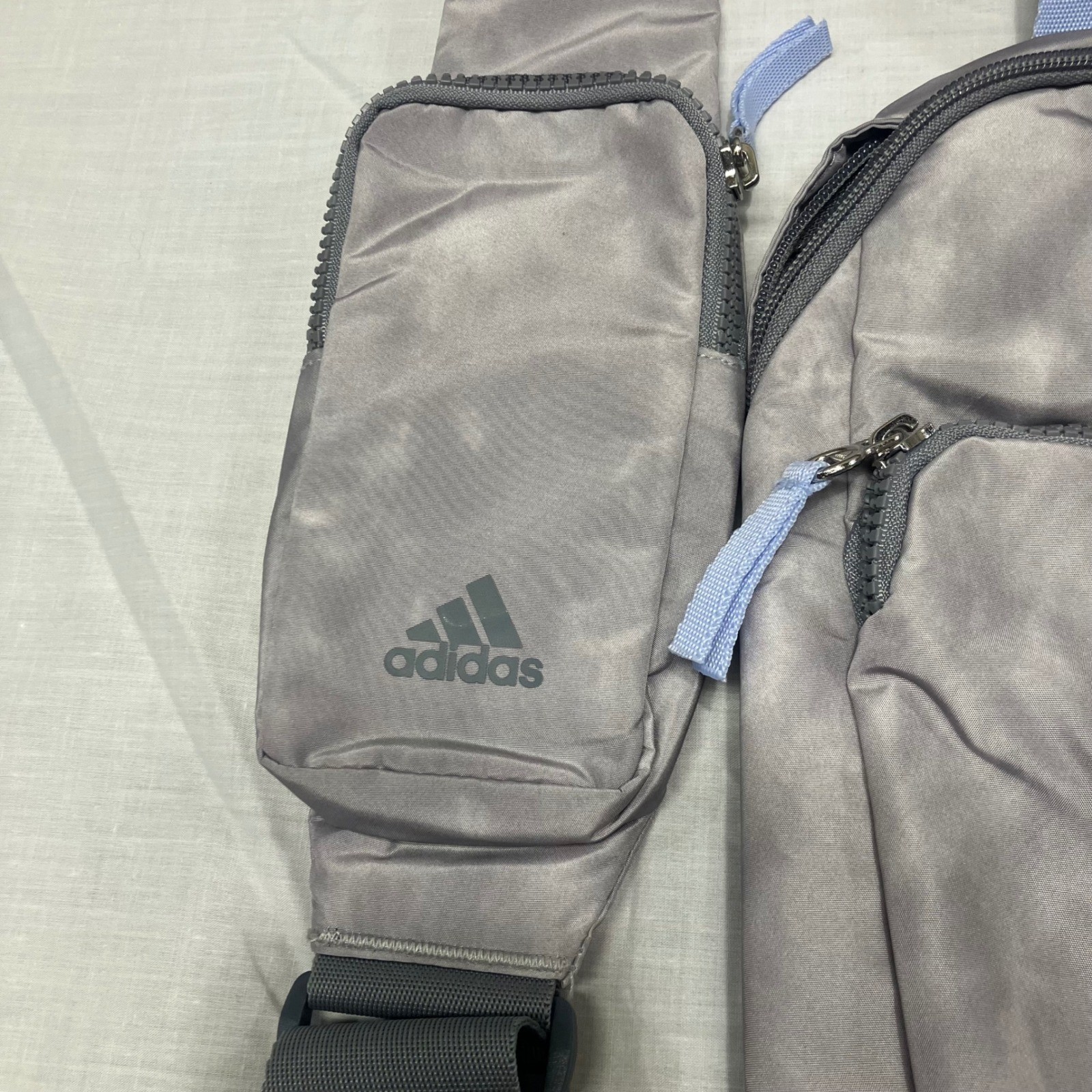 Adidas Essentials 2 Sling Crossbody Bag Stone Wash Grey Blue NEW NWT Compact thumbnail 8