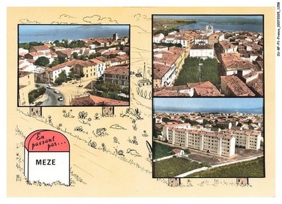 CU-BFP1-0630-34 - MEZE - La joliette - Place de la mairie - H-l-m