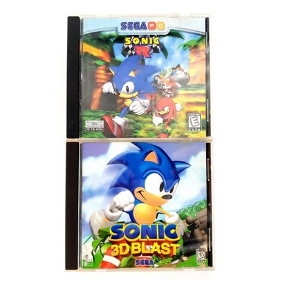 Sonic 3D Blast & Sonic R (PC, 2002) CD-ROM In Jewel Cases Tested