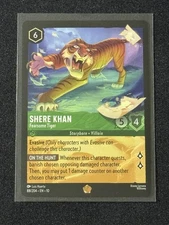 Lorcana Whispers in the Well Shere Khan-Fearsome Tiger 88/204 NM Legendary