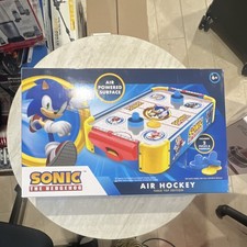 Sonic The Hedgehog Air Hockey Table Top Edition Air Powered Surface w/ 2 Paddles