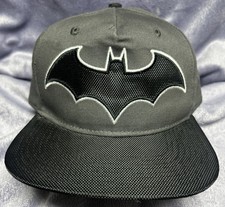 Batman Snapback Baseball Cap for Men - Black Grey