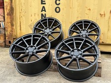 VW TRANSPORTER T5 T6 ALLOY WHEELS BLACK 17" HIGH LOAD VIVARO VITO TRAFIC TURIZMO