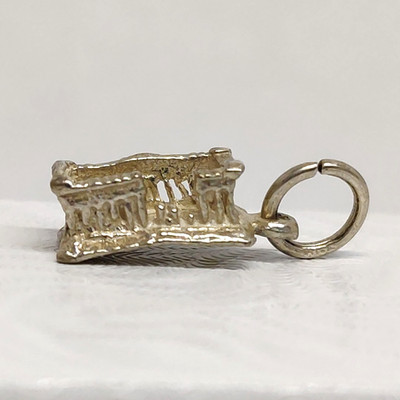 Parthenon Athens Acropolis Greece Ruins VTG 925 Sterling Silver Charm Pendant