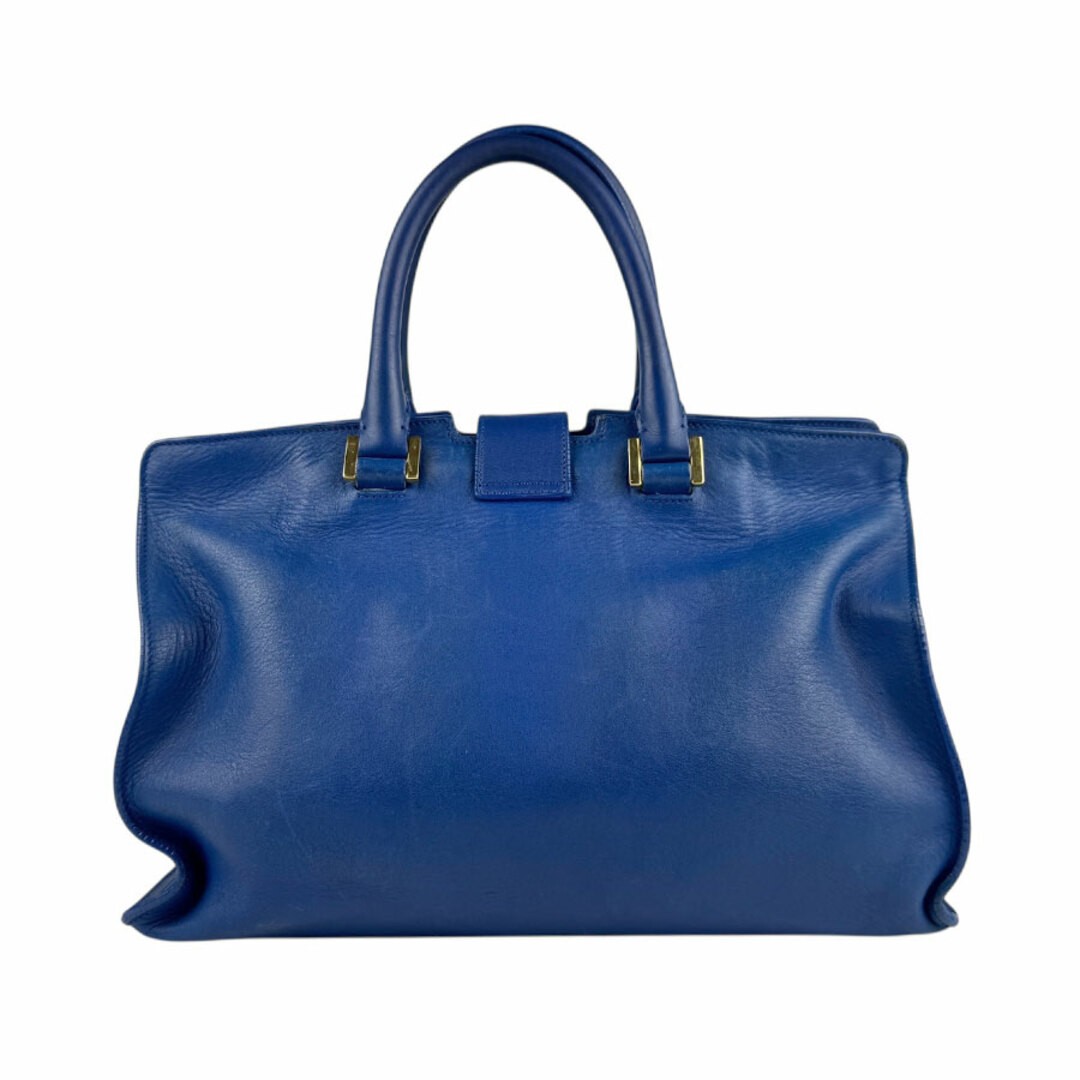 Borsa a mano Saint Laurent tracolla Petite Cobath pelle blu oro donna usata Z5