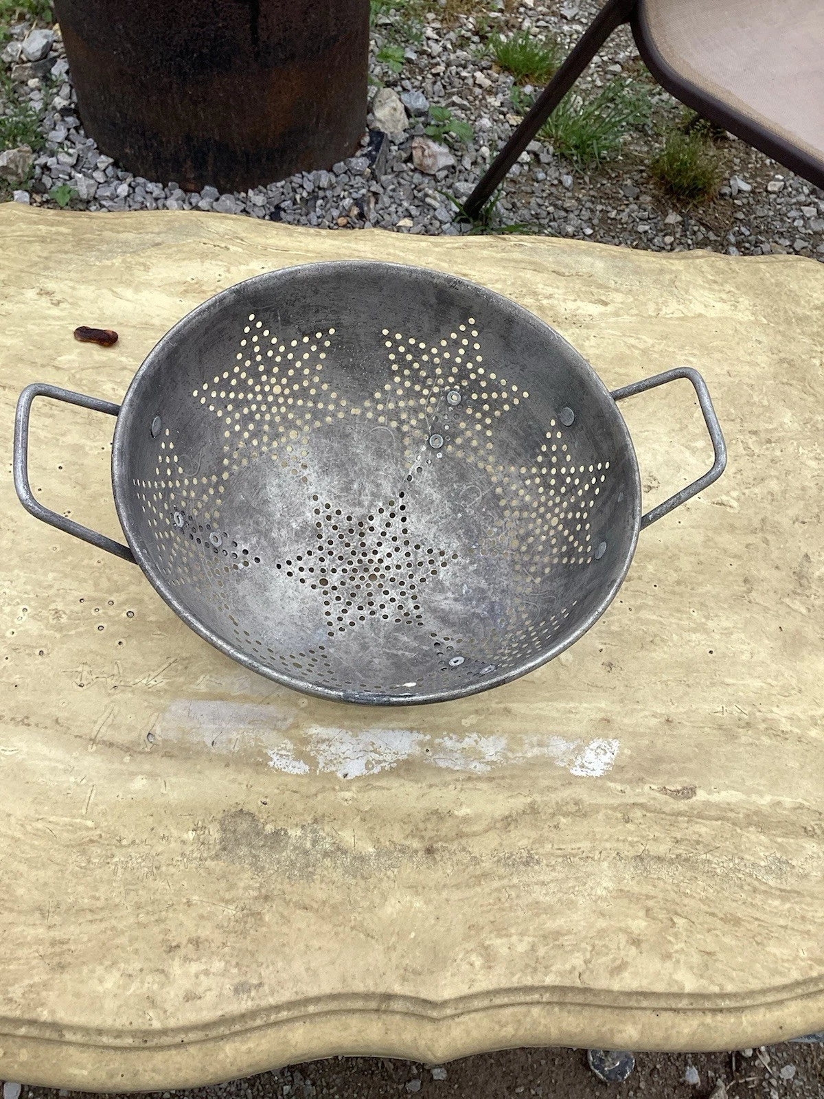Antique 7 Star Colander