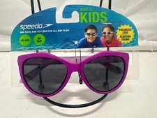 Speedo Kids Polarized Sunglasses Purple Frame with Black Lenses