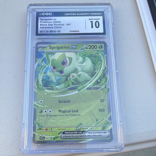 Pokemon TCG English Sv: Scarlet & Violet Promos Sprigatito ex 087 Holo 200 HP