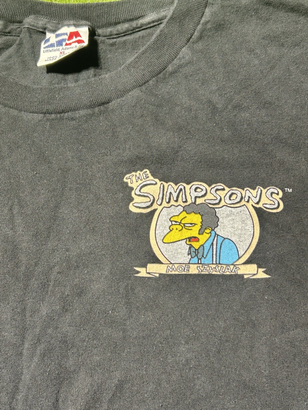 VINTAGE SIMPSONS MOE’S TAVERN TV SHOW FOX T SHIRT Y2K HTF RARE HOMMER SIZE XL