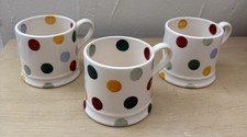 Set of 3 Emma Bridgewater Polka Dot 1/4pt. Mugs