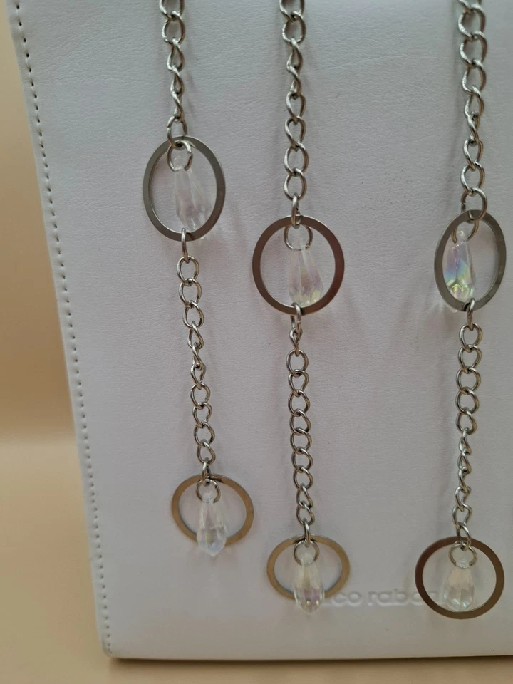 Vintage Paco Rabanne White Mini Bag, Vegan Leather, FREE Import Fees for USA - Image 3 of 4