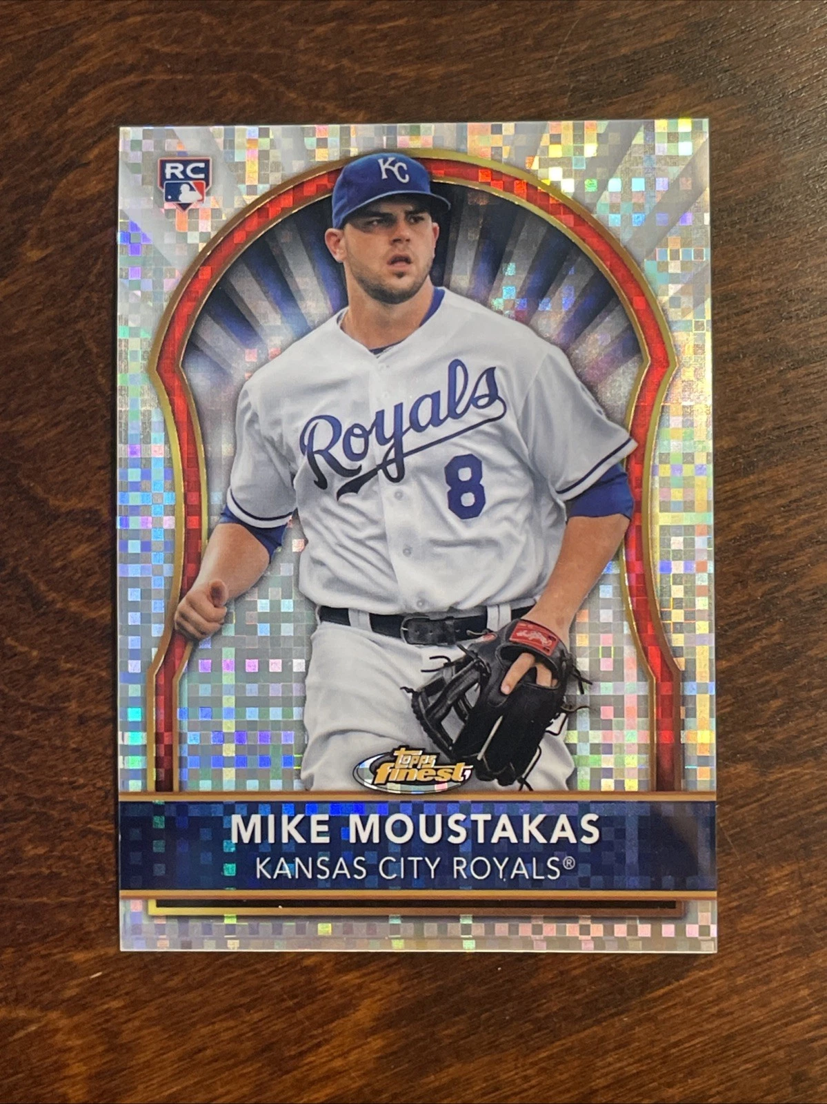 2011 Topps Finest X-Fractor /299 Mike Moustakas #98 Rookie Rc