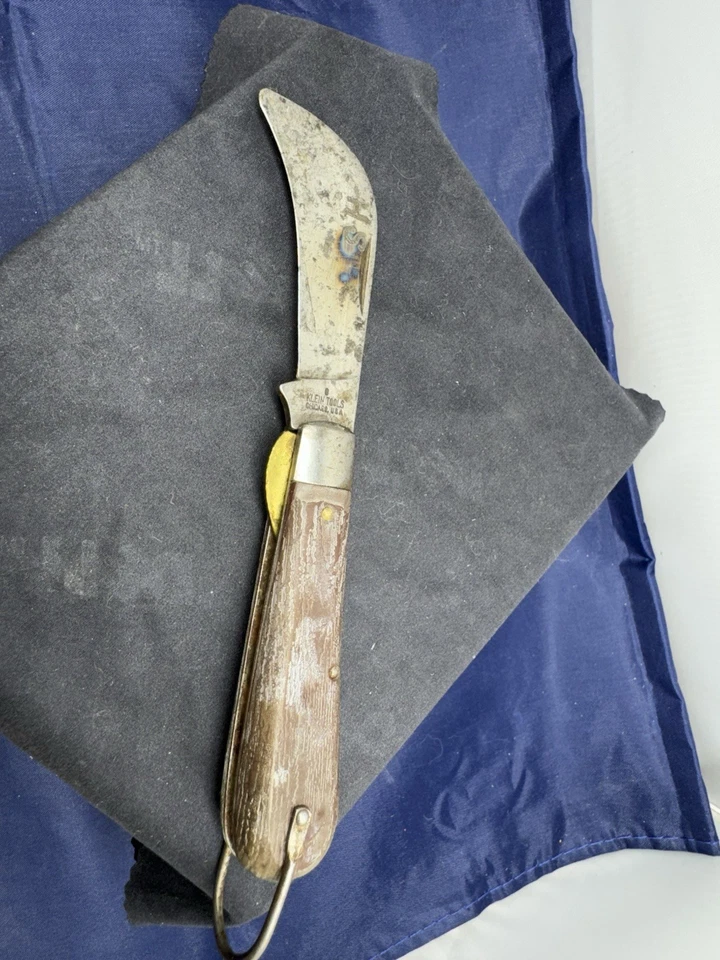 Faca de bolso dobrável M Klein & Sons Hawkbill Chicago EUA, - Imagem 2 de 4