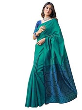 Women's Banarasi Silk Jacquard Saree with Unstitched Blouse Piece