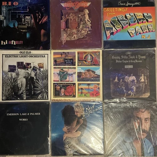 Vinyl Record Lot #5 27 Records Classic Rock Rolling Stones ELO CSNY Aerosmith