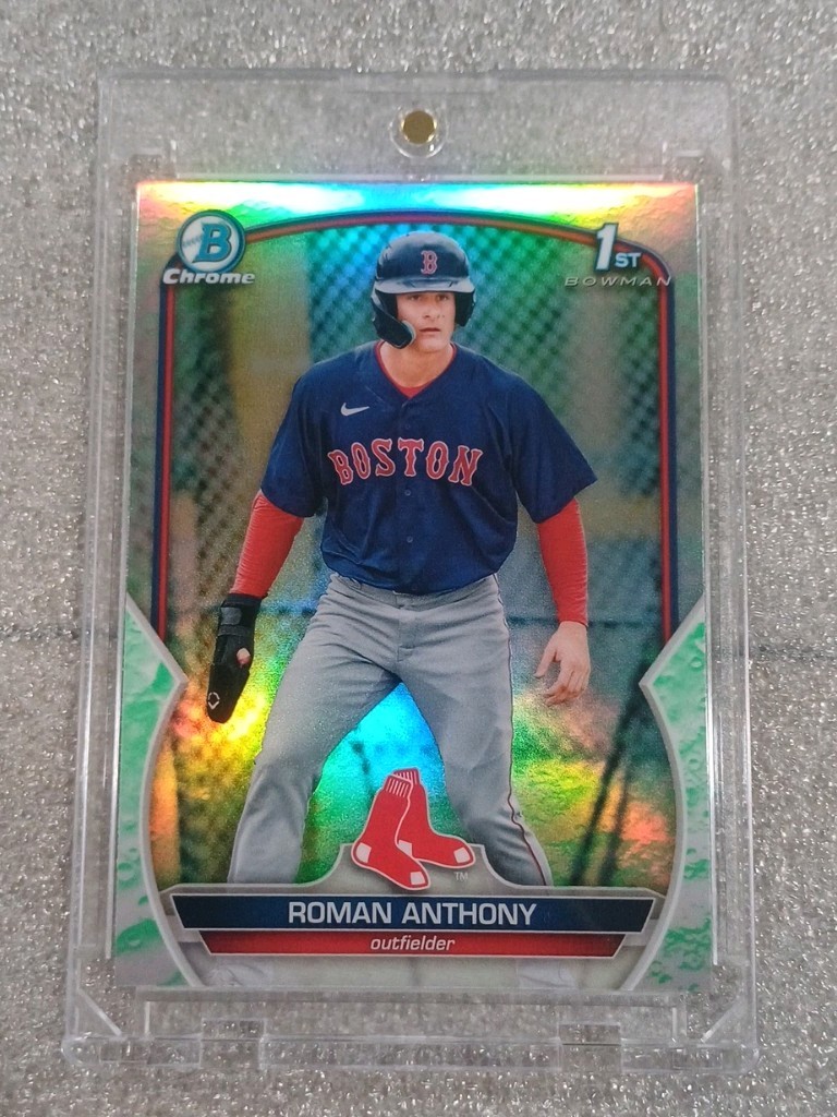 2023 Bowman Chrome Prospects 1st Roman Anthony #BCP-71 Lunar Glow Refractor (RC)