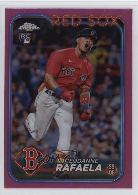 2024 Topps Chrome Pink Refractor Ceddanne Rafaela #118 na4