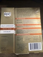 LOT OF 3 RoC Multi Correxion Revive + Glow Vitamin C Eye Balm - 0.14oz *SEALED*