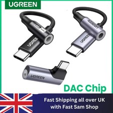 UGREEN USB C to 3.5Mm Jack DAC Hi-Fi Stereo Audio Type C Aux Headphone Adapter C