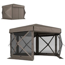 12'x12' Pop Up Gazebo Canopy Tent with Sidewalls Outdoor Shelter with Carry Bag
