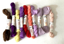 Needlepoint Embroidery Thread Lot of 10 Springer Orchidee Wool Assorted Colors