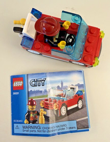 LEGO CITY: Fire Car (30221) - 100% Complete. With Instructions.