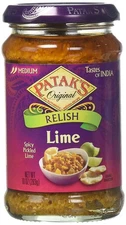 Patak's Hot Lime Pickle 10oz Easy to Make Curries Thai Indian Pakistani