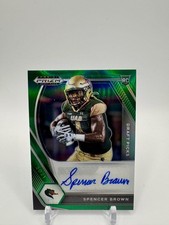 2021 Panini Prizm Draft Picks Collegiate #DPA-SPB Spencer Brown Autographs Green