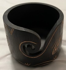 Crochet Yarn Bowl Solid Wood Yarn Bowl Holder