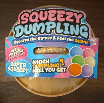 Squeezy Dumpling Super Squeezy Beige Gel Squeeze Ball Manual Stress Reliever