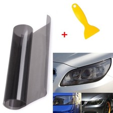 30x180cm Bulb Black Smoke Headlamps Tinting Film Fog Vinyl Tint +FREE SQUEEGEE