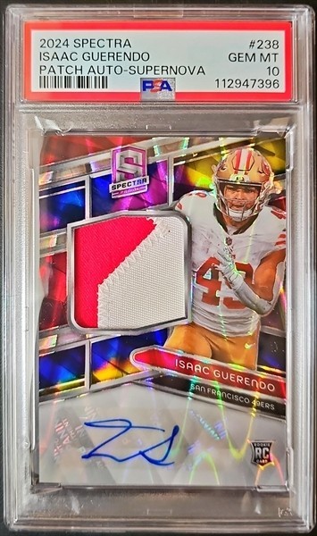 Isaac Guerendo Panini Spectra #238 Patch Autograph-Supernova