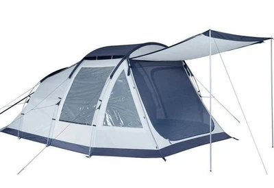 Tambu Poribar 5 Personen Familien Tunnelzelt 7qm Zelt Camping Zelten grau - Neu