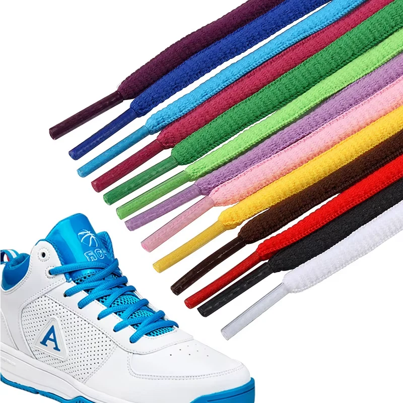 Men'S and Women'S Sports Shoelaces Color Flat Semicircular Shoelace Suitable for