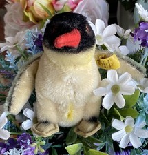 Vintage Steiff Peggy Oystercatcher 2500/14 Mohair Plush w/ Button  Flag Germany