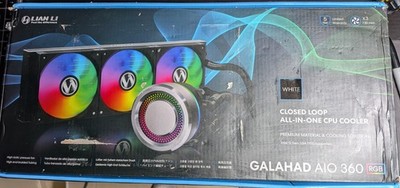 Lian Li Galahad AIO 360 RGB White Liquid CPU Cooler Intel and AMD CPU see detail